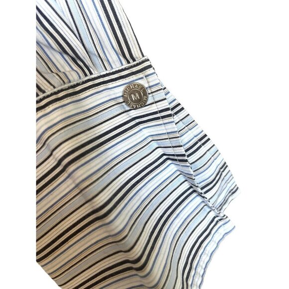 Michael Kors Preppy Long Sleeve Striped Button Down 12 - Picture 6 of 8